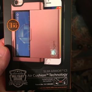 📱Spigen iPhone 7/8 credit card case - rose gold📱